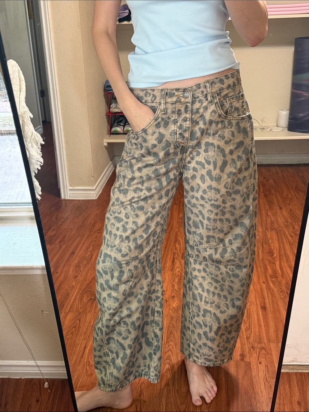 We The Free Good Luck Printed Barrel Jeans - Picture 6 of 13